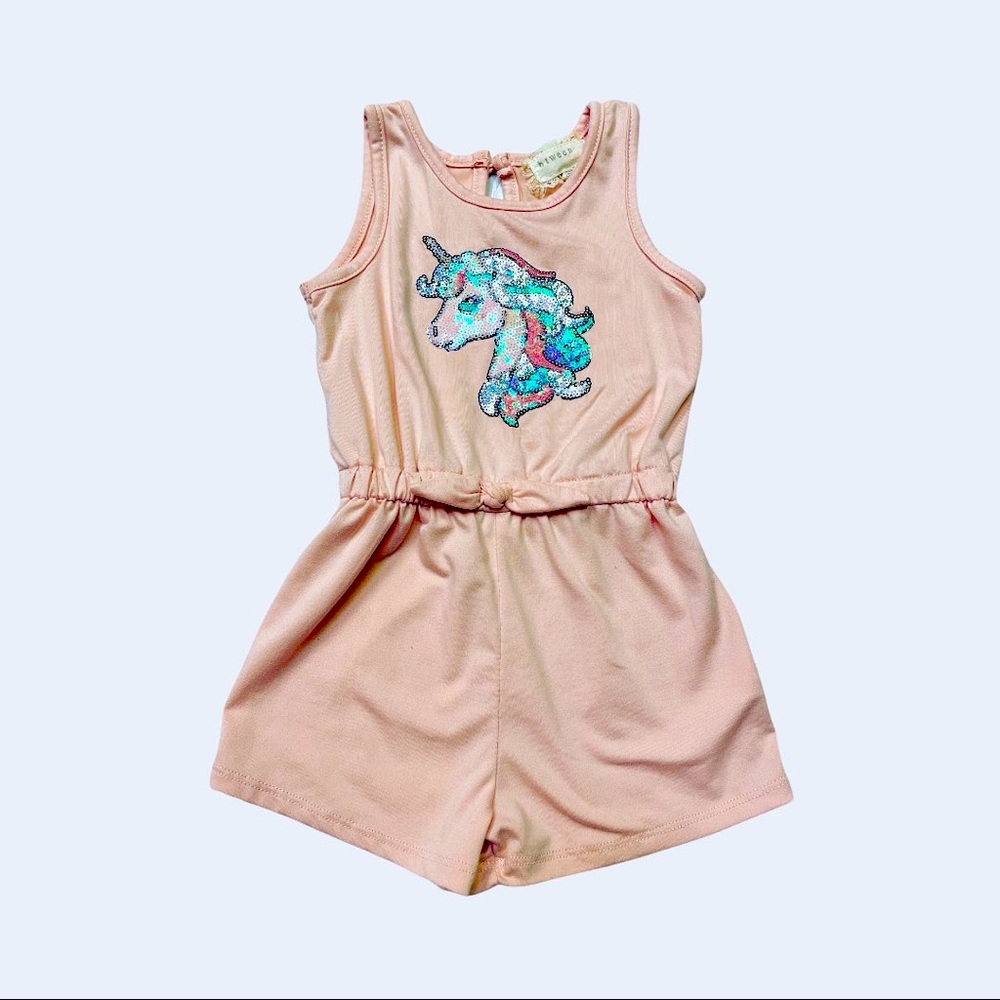 Btween Sequined Unicorn Romper